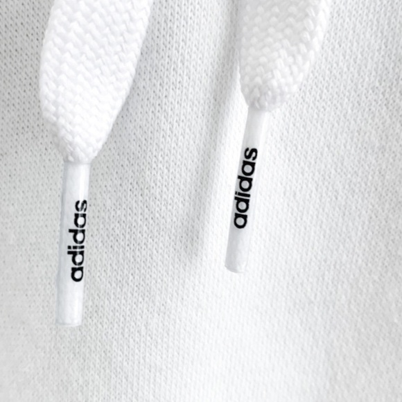 Adidas White Logo Hoodie - Picture 6 of 9